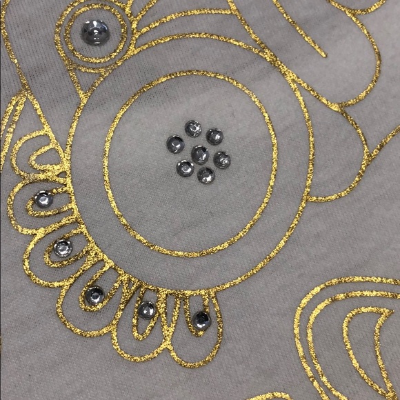 ROCAWEAR rhinestone skull white top size S - Picture 3 of 5